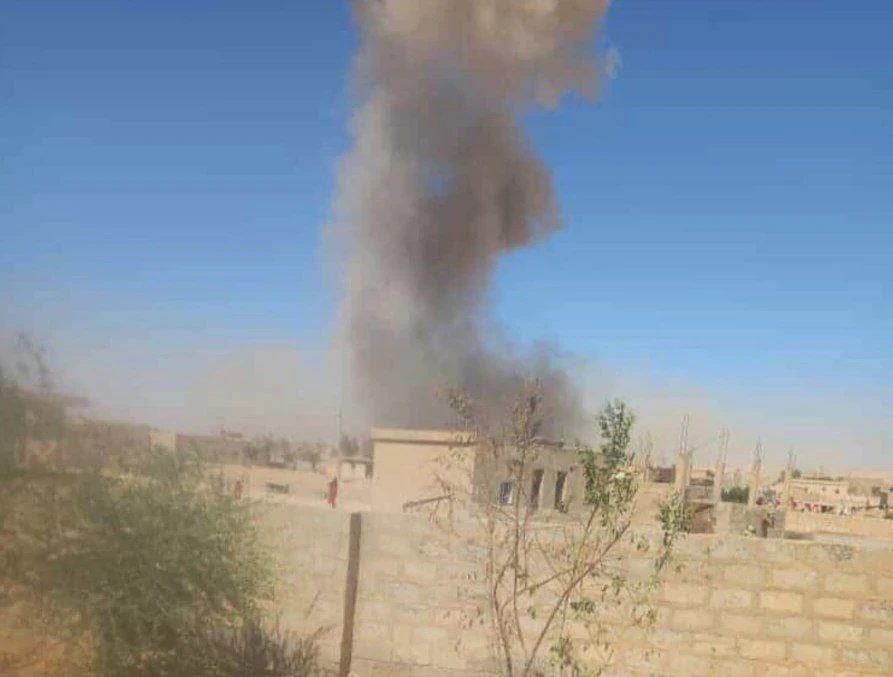 انفجار صاروخ من مخلفات الحرب غ...