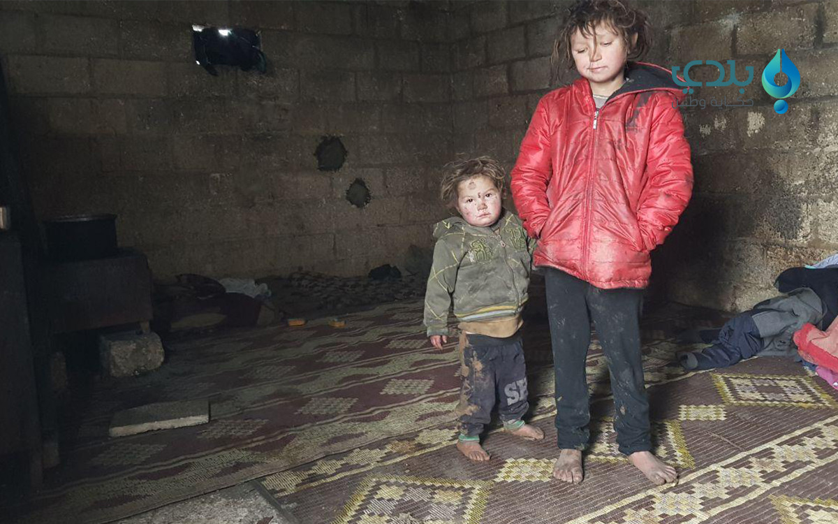 البرد يقتل طفلة بريف حلب
