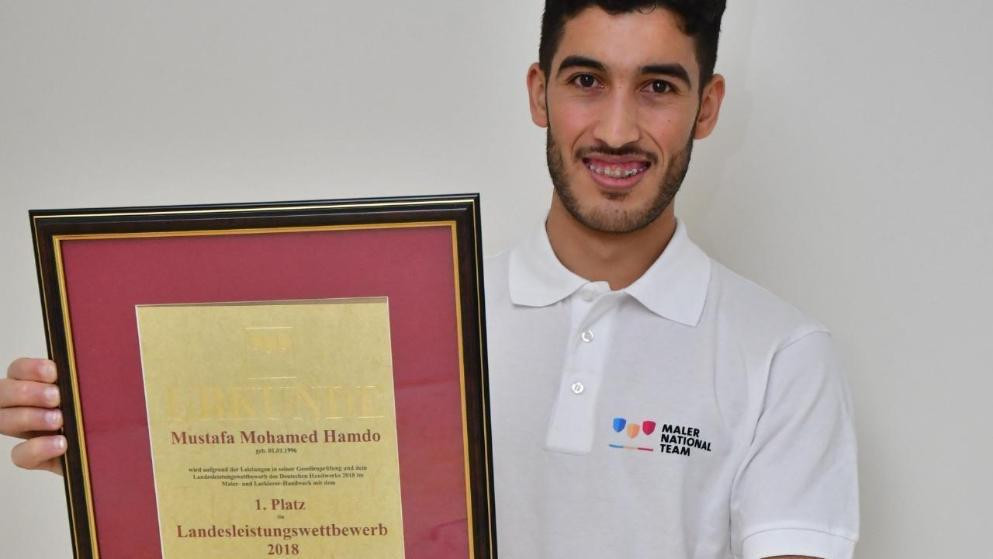 لاجئ سوري يمثل ألمانيا في مساب...