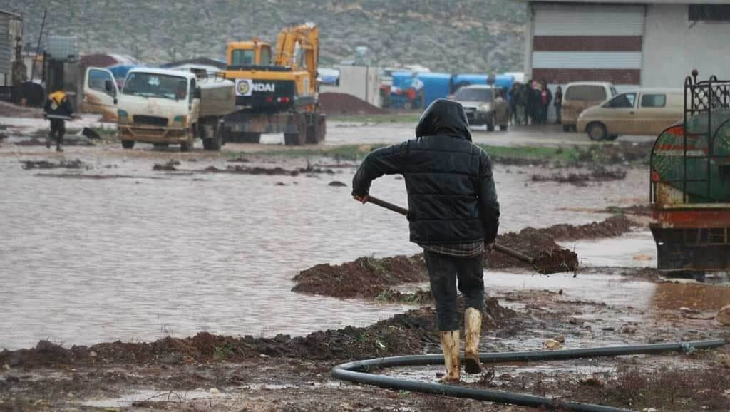 حلب.. تضرر 540 عائلة بالعاصفة...