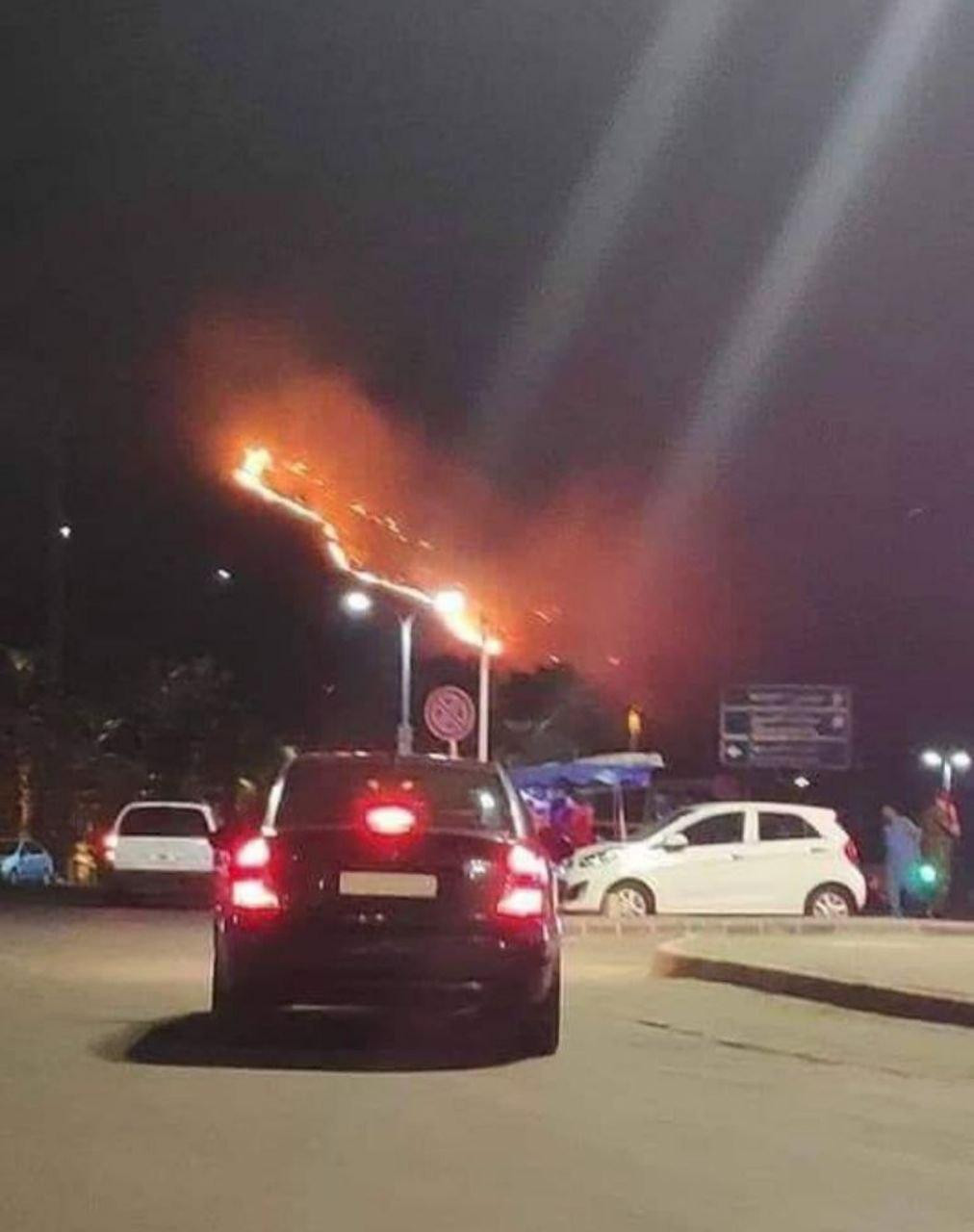 اندلاع حريق قرب القصر الجمهوري...