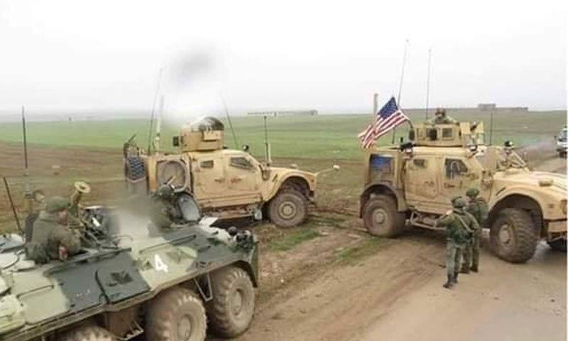 دورية أمريكية تتحرش بأخرى روسي...