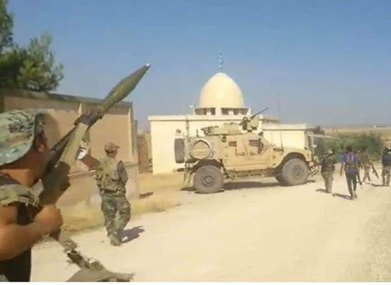 قوات النظام تعترض دورية أمريكي...