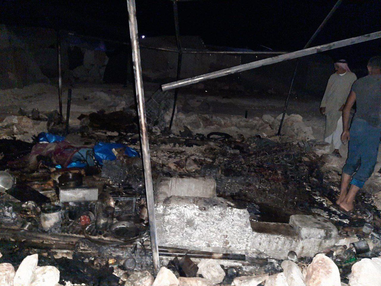 وفاة شاب حرقاً في مخيم بإدلب