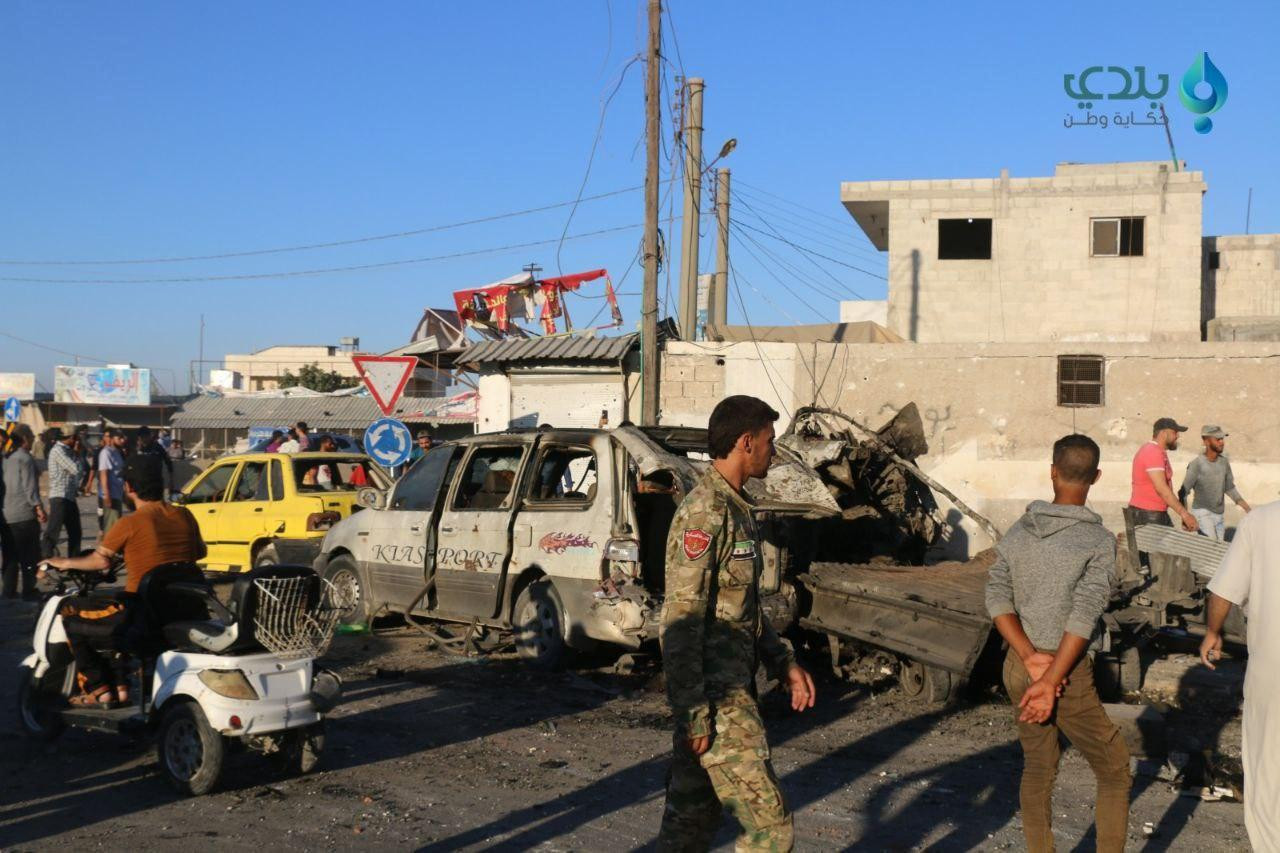 شهداء وجرحى بمفخخة شمال حلب وا...