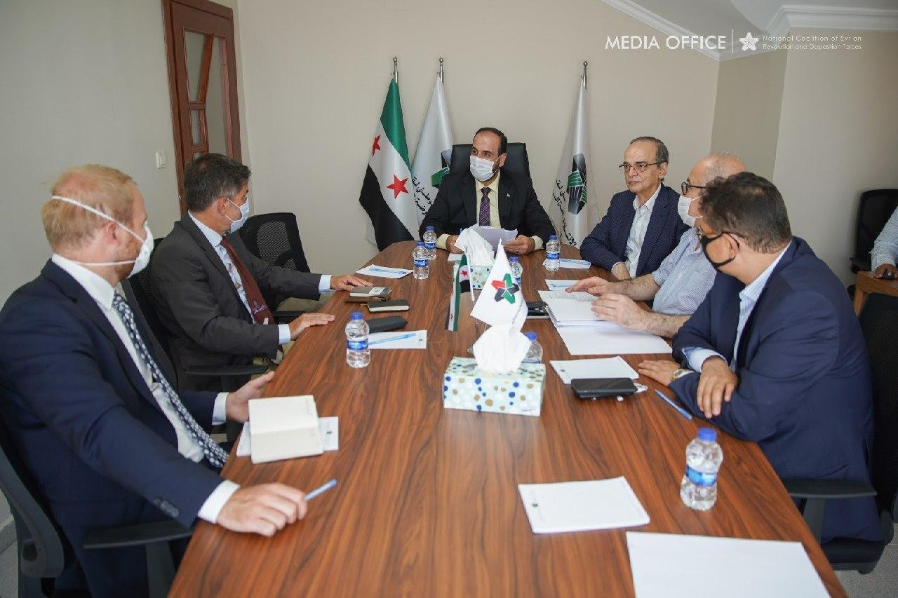 "الائتلاف الوطني" ووفد ألماني...