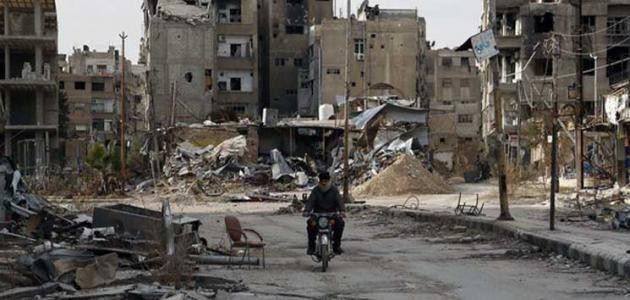 ريف دمشق.. النظام يهدم بيوت ال...