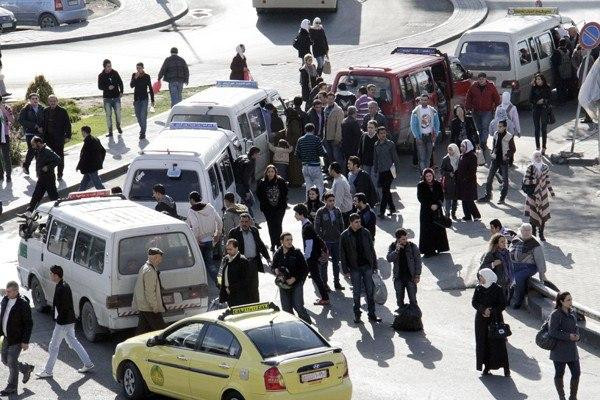 دمشق تعيش أزمة نقل خانقة