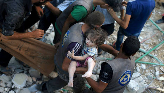 طيران النظام يواصل ارتكاب المجازر في الغوطة الشرقية