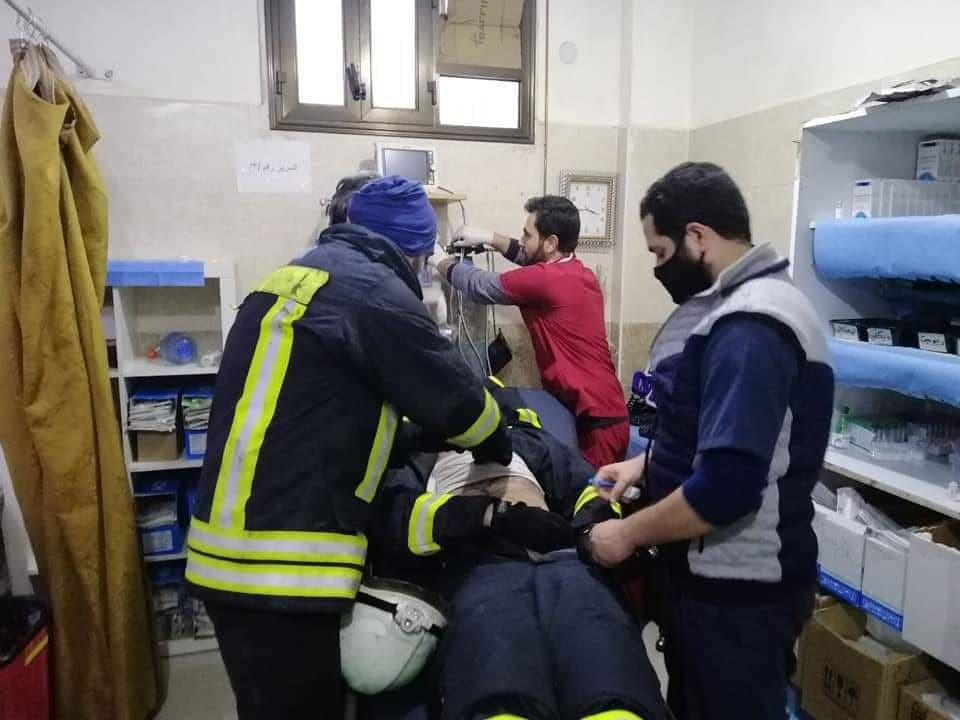 إصابة سيدة ومتطوع بـ"الدفاع ال...