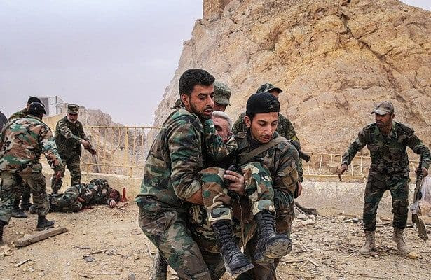 جرحى من قوات النظام بانفجار في...