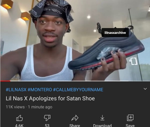 مغنٍ أمريكي يطلق "حذاء شيطاني"...