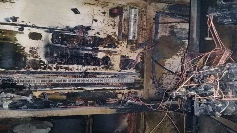 الحسكة.. حريق بمحطة الكهرباء ي...