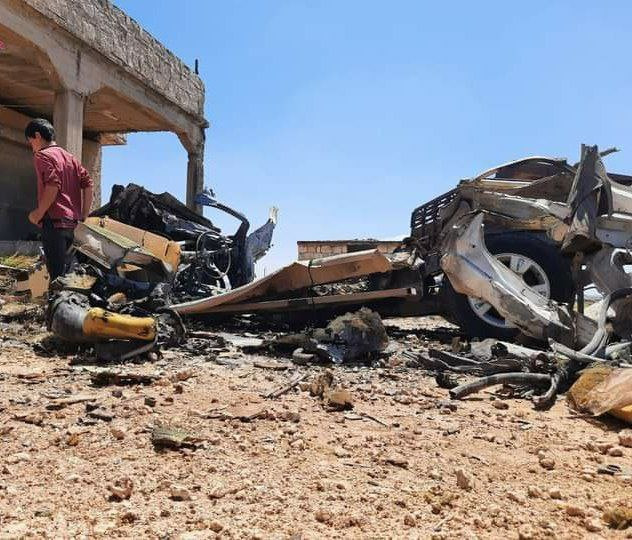 شهيد مدني وجرحى بقصف صاروخي اس...