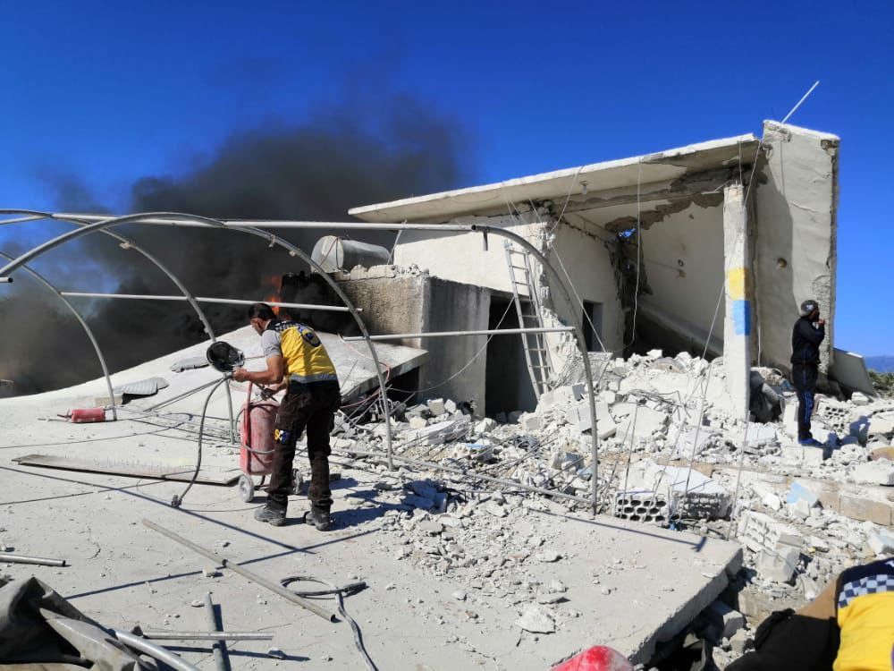 شهيد من الدفاع المدني بتصعيد ا...