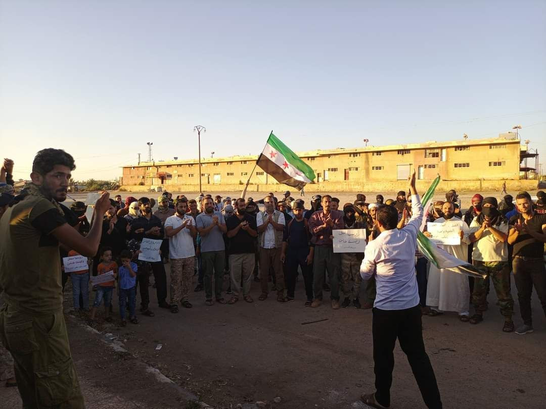 بالصور.. مظاهرة في طفس رفضا لح...