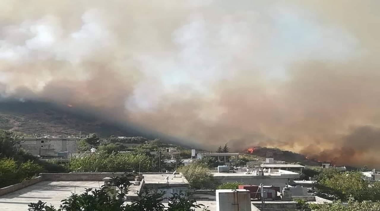 حريق جديد في مصياف بريف حماة