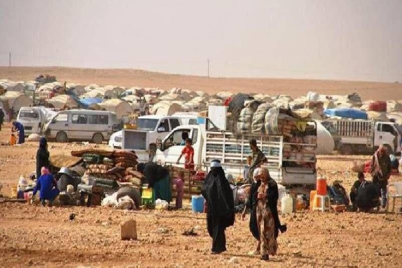 جرحى بحريق التهم 7 خيام بريف ا...