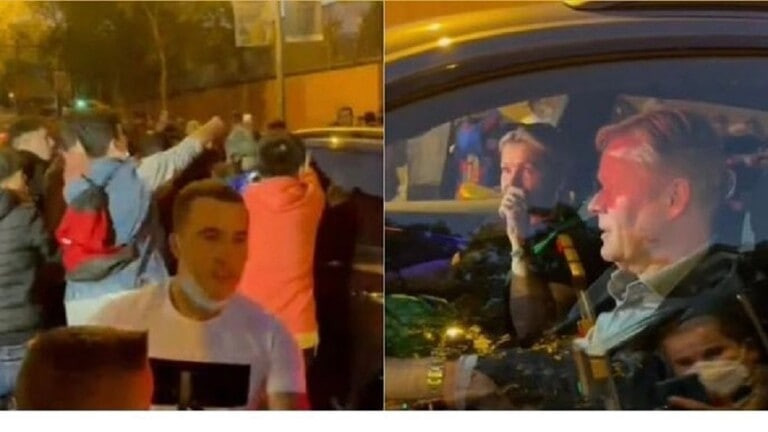 جماهير برشلونة تعتدي على المدر...