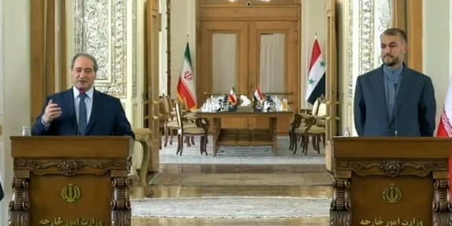 مباحثات في طهران بين وزيري خار...