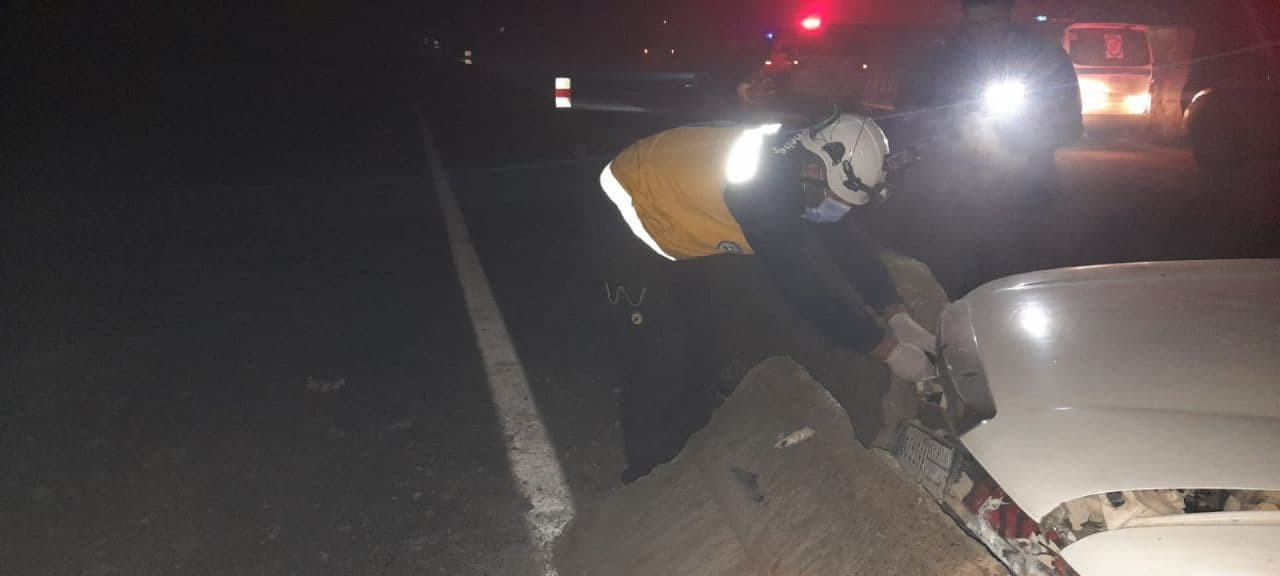 جريح بحوادث سير متفرقة في إدلب