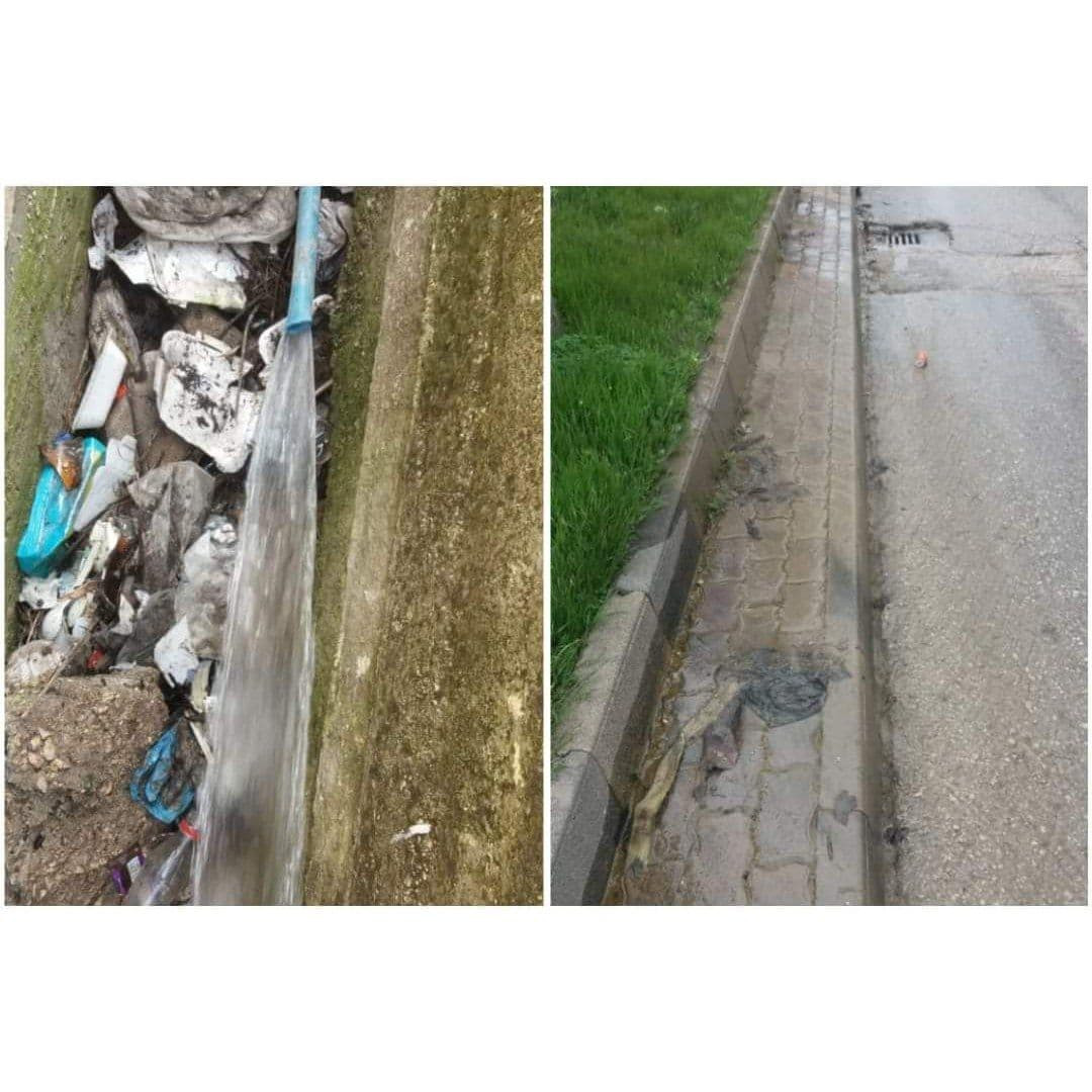 مياه عذبة تُهدر في أحد شوارع ا...