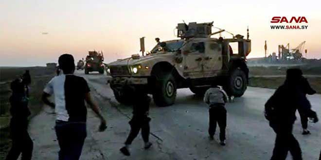 "سانا": اعتراض دورية أمريكية ف...