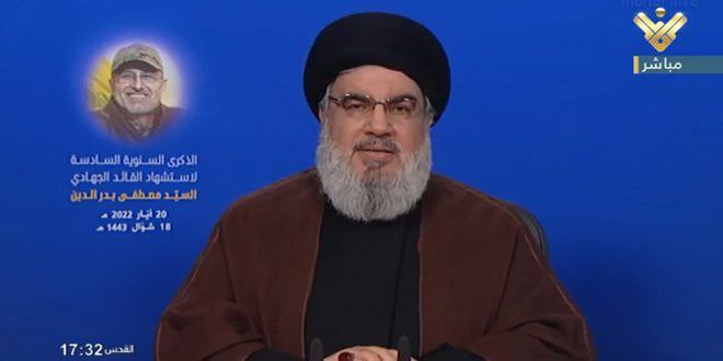 "نصرالله" يدعو لإعادة العلاقات...