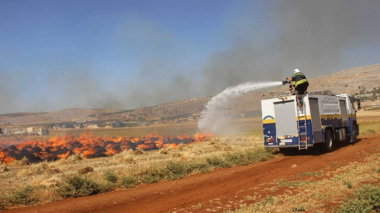 جرحى إثر حوادث سير وحرائق عدّة...