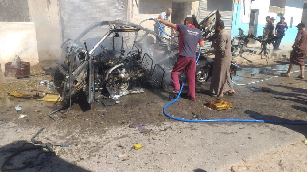 انفجاران في ريف حلب وقصف متباد...