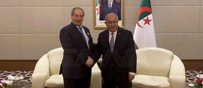 وزير الخارجية الجزائري في دمشق...