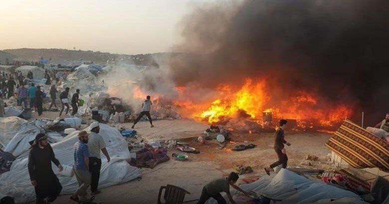 بسبب الغاز.. حريق يلتهم ثلاث خ...