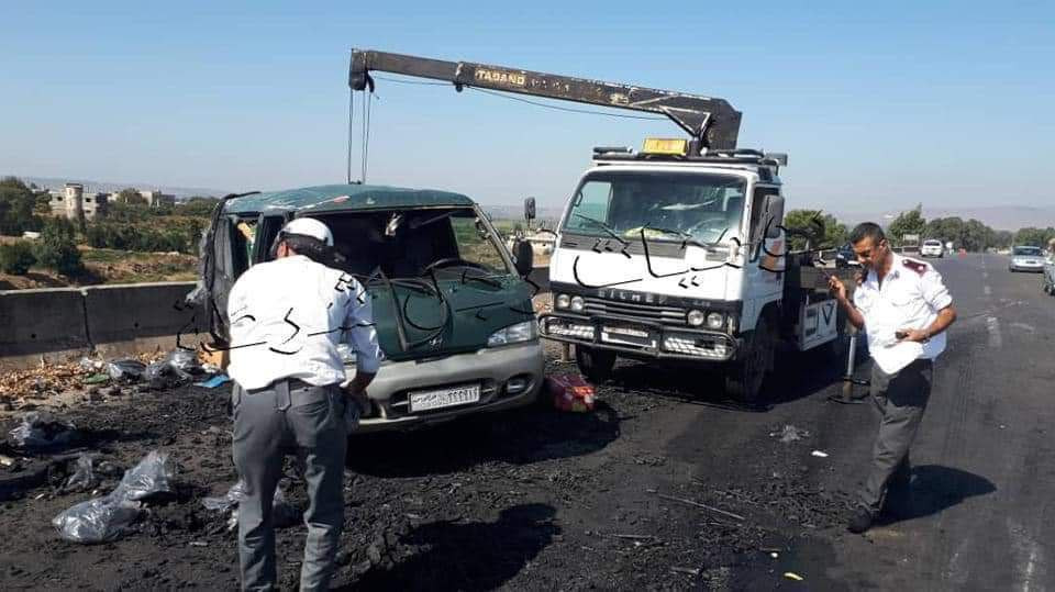 وفاة شخص بحادث سير على طريق حم...