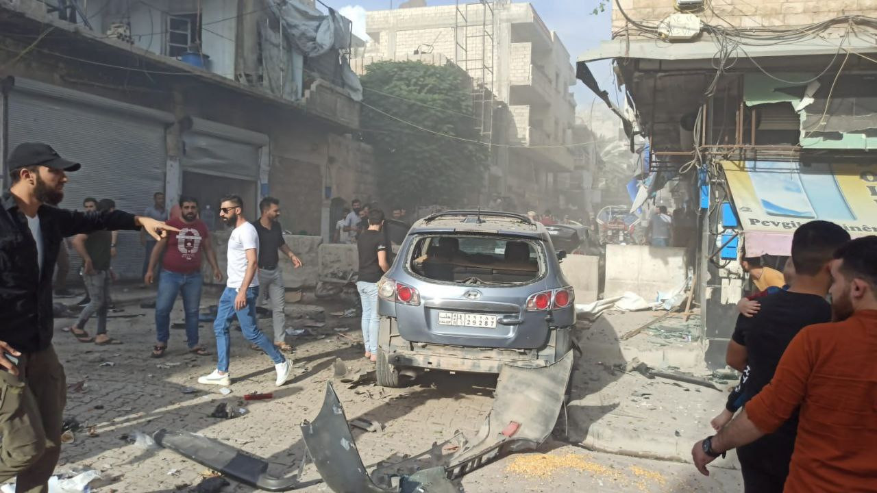 جرحى مدنيون بانفجار في عفرين 