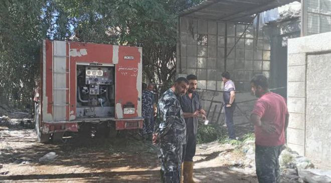 وفاة شخص بحريق في معمل بريف دم...