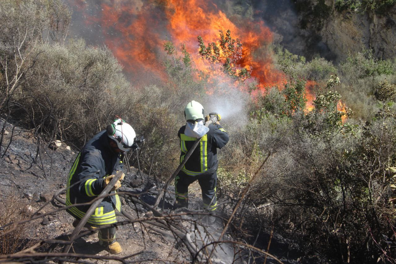 إخماد خمسة حرائق في إدلب 