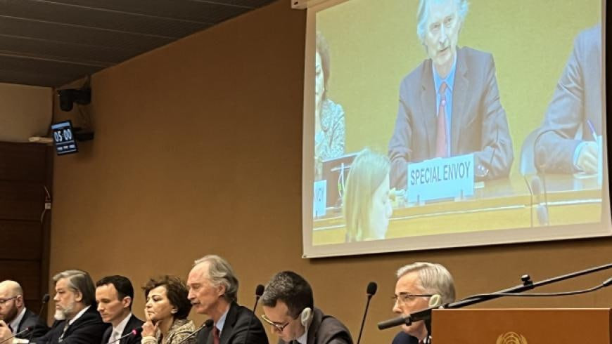 خلال اجتماع في جنيف.. "بيدرسن"...