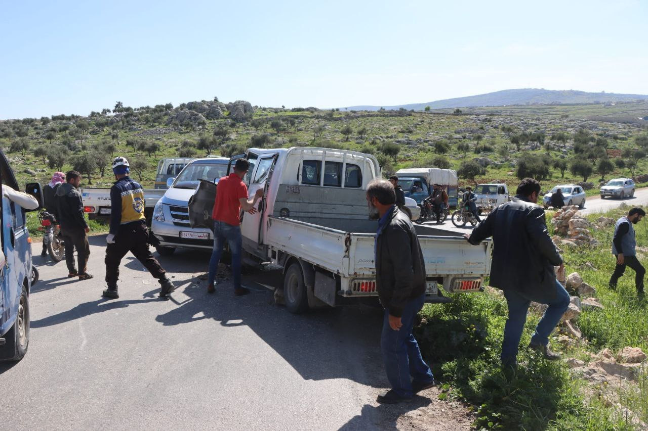 8 إصابات بحوادث سير بريف إدلب