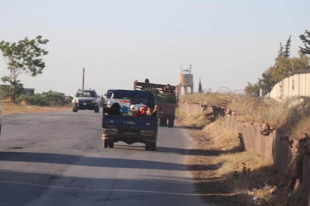 نزوح مجموعة من العوائل جراء اس...