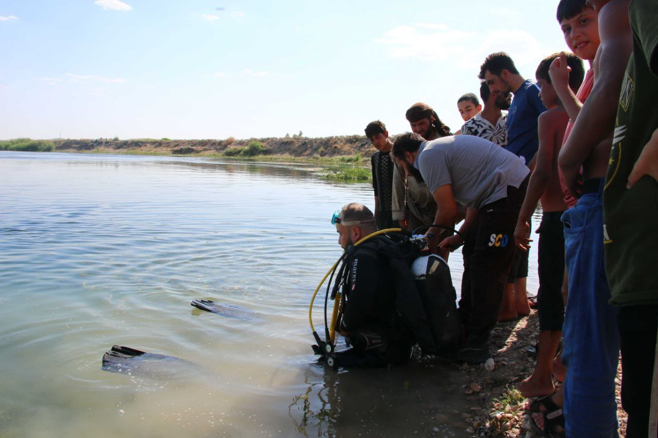 وفاة شاب غرقاًفي نهر الفرات شر...
