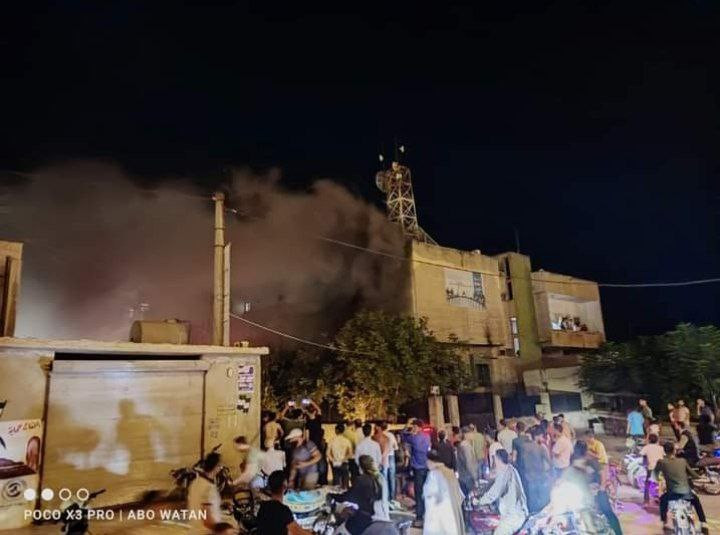 حريق يلتهم مبنى الهاتف والبريد...