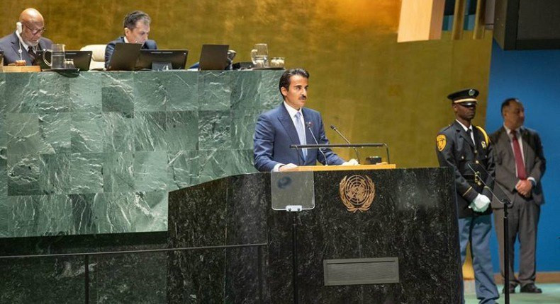 أمير قطر: لا يجوز التسليم بالظ...