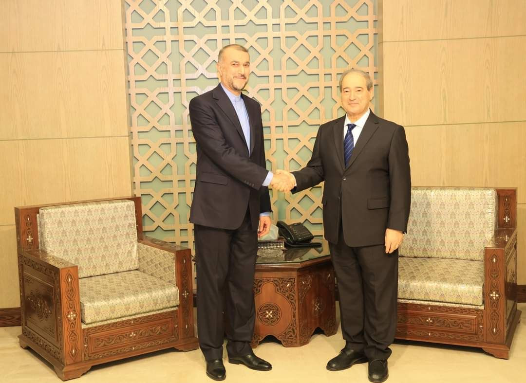 وزيرا خارجبة النظام وإيران يته...