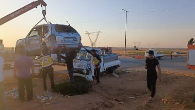 وفاة وإصابة ستة شخص بحادث سير...