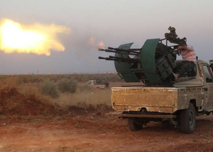 تدمير عربة لقوات النظام بريف إ...