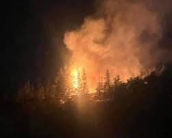 حريق كبير قرب مركز البحوث العل...