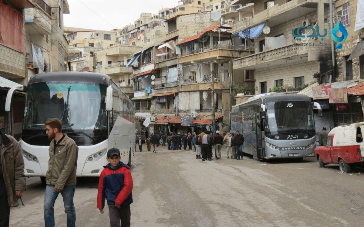 خروج 60 حافلة من مهجري مضايا و...