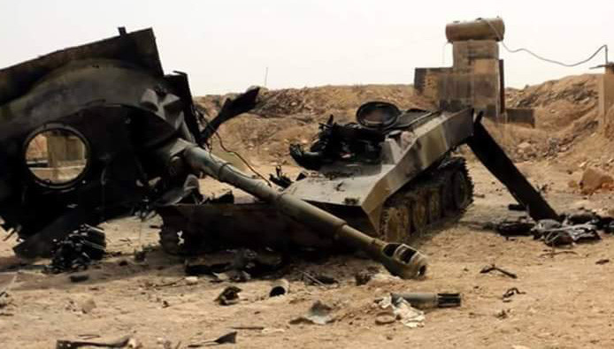 الثوار يدمرون رتلاً عسكرياً لم...