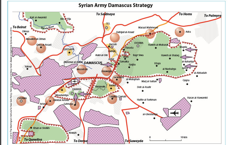 كيف قطع الأسد أوصال دمشق بكونت...