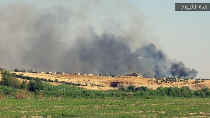 قسد" تحرق وتجرف منازل المهجرين...